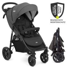 Buggy & Sportwagen Litetrax 4 mit Schieber-Ablagefach, Regenschutz & Insektenschutz - Coal