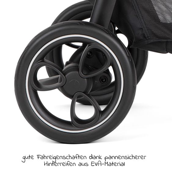 joie Passeggino e carrozzina Litetrax fino a 22 kg di capacità di carico con vano portaoggetti a spinta con zanzariera e parapioggia - Ciottolo