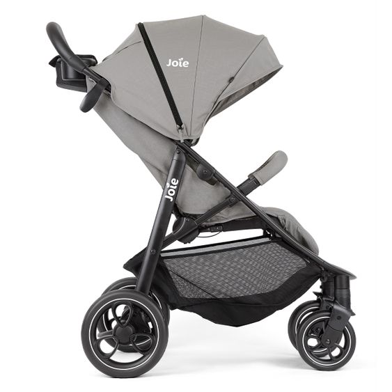 joie Passeggino e carrozzina Litetrax fino a 22 kg di capacità di carico con vano portaoggetti a spinta con zanzariera e parapioggia - Ciottolo