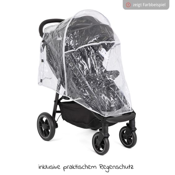 joie Passeggino e carrozzina Litetrax fino a 22 kg di capacità di carico con vano portaoggetti scorrevole e parapioggia - Ciottolo