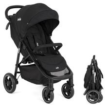 Buggy & pushchair Litetrax up to 22 kg load capacity with slider storage compartment & rain cover - Shale