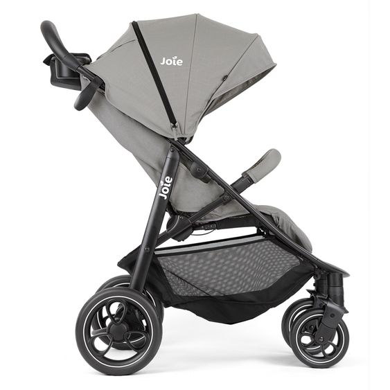 joie Buggy & pushchair Litetrax incl. footmuff - load capacity up to 22 kg with push bar storage compartment & rain cover - Pebble