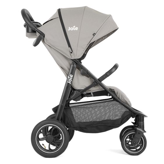 joie Buggy & pushchair Litetrax Pro Air up to 22 kg load capacity with pneumatic tires, pusher storage compartment incl. insect screen & rain cover - Pebble