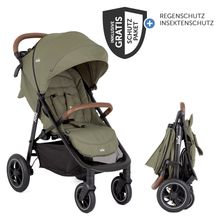 Buggy & Sportwagen Litetrax Pro Air bis 22 kg belastbar mit Luftreifen, Schieber-Ablagefach inkl. Insektenschutz & Regenschutz - Rosemary