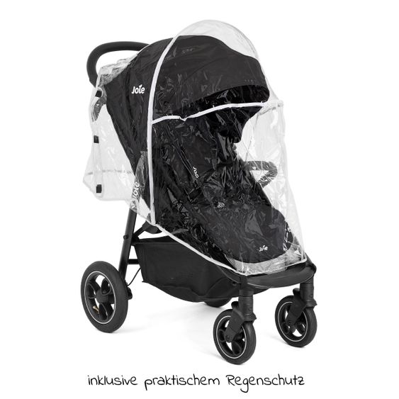 joie Buggy & Sportwagen Litetrax Pro Air bis 22 kg belastbar mit Luftreifen, Schieber-Ablagefach & Regenschutz - Shale