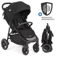 Buggy & Sportwagen Litetrax Pro bis 22 kg belastbar mit Schieber-Ablagefach inkl. Insektenschutz & Regenschutz - Shale