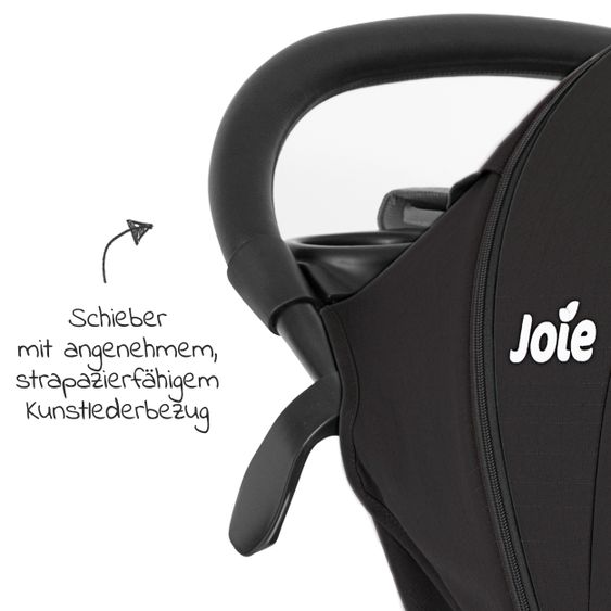 joie Buggy & Sportwagen Litetrax Pro bis 22 kg belastbar mit Schieber-Ablagefach inkl. Insektenschutz & Regenschutz - Shale