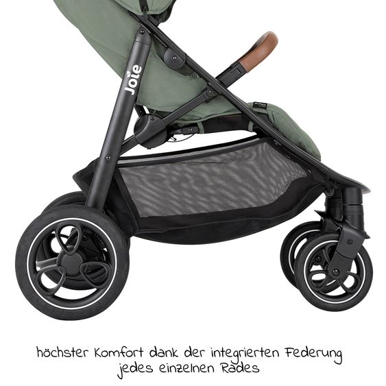 joie Passeggino e carrozzina Litetrax Pro fino a 22 kg di portata con vano portaoggetti e parapioggia - Laurel