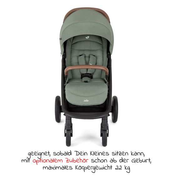 joie Passeggino e carrozzina Litetrax Pro fino a 22 kg di portata con vano portaoggetti e parapioggia - Laurel