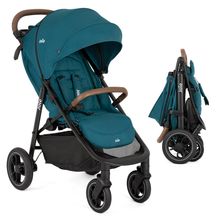 Buggy & Sportwagen Litetrax Pro bis 22 kg belastbar mit Schieber-Ablagefach & Regenschutz - Peacock