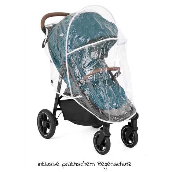 joie Buggy & Sportwagen Litetrax Pro bis 22 kg belastbar mit Schieber-Ablagefach & Regenschutz - Peacock