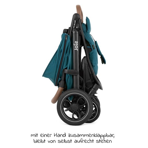 joie Buggy & Sportwagen Litetrax Pro bis 22 kg belastbar mit Schieber-Ablagefach & Regenschutz - Peacock