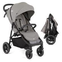 Buggy & Sportwagen Litetrax Pro bis 22 kg belastbar mit Schieber-Ablagefach & Regenschutz - Pebble