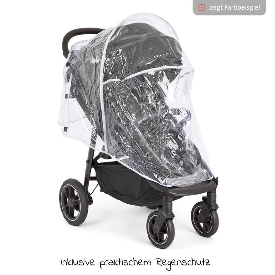 joie Buggy & Sportwagen Litetrax Pro bis 22 kg belastbar mit Schieber-Ablagefach & Regenschutz - Pebble