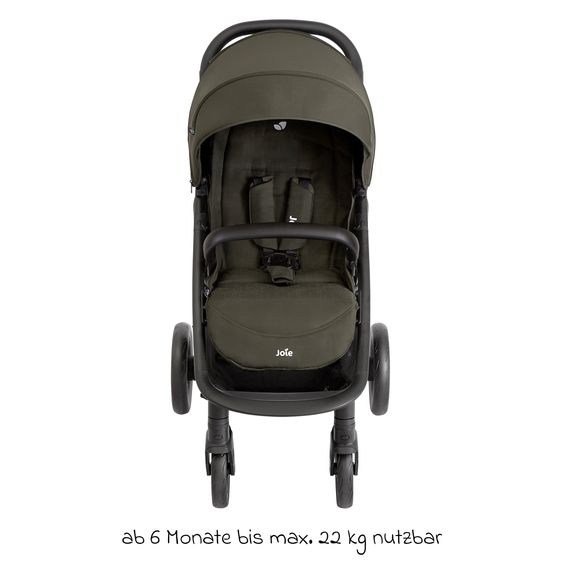 joie Buggy & stroller Litetrax Pro up to 22 kg load capacity with handlebar storage compartment & rain cover - Sage