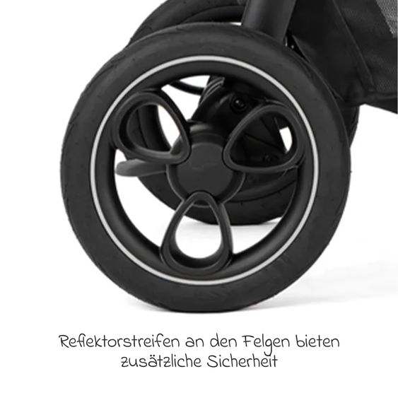 joie Buggy & Poussette Sportive Litetrax Pro Incl. Sac De Pied - Jusqu’à 22 Kg Charge Avec Rangement Poignée & Protection Pluie - Paon