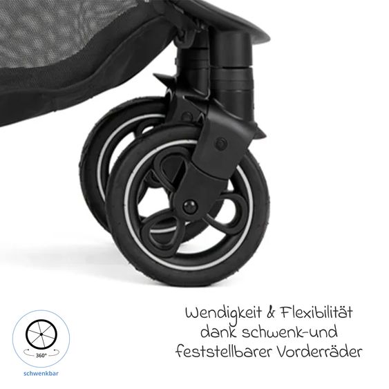 joie Buggy & Poussette Sportive Litetrax Pro Incl. Sac De Pied - Jusqu’à 22 Kg Charge Avec Rangement Poignée & Protection Pluie - Paon