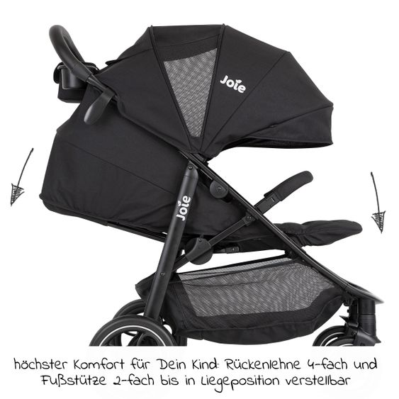 joie Buggy & pushchair Litetrax - Shale + FREE Fehn toy cat Yuki