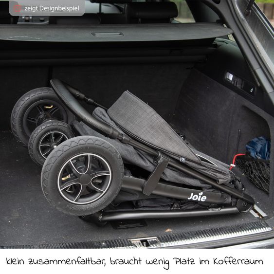 joie Buggy & pushchair Litetrax - Shale + FREE Fehn toy cat Yuki