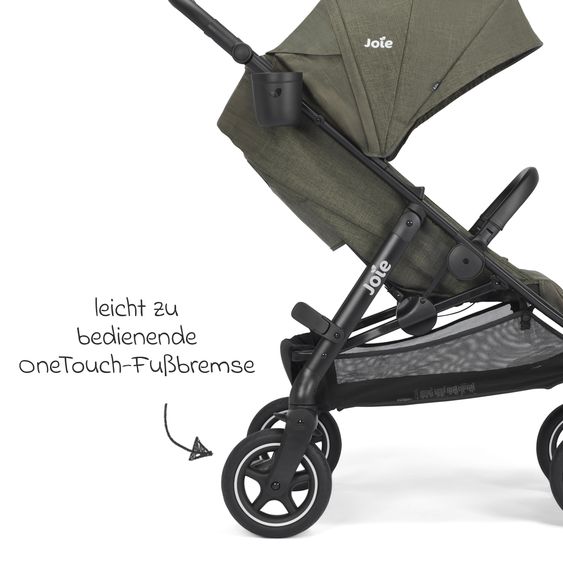 joie Buggy & Sportwagen Mydrift bis 22 kg belastbar mit Drift-Funktion, Knickschieber, Getränkehalter & Regenschutz - Fern