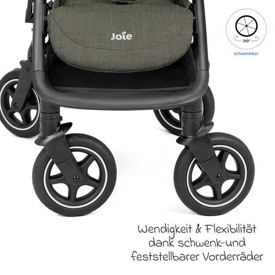 joie Buggy & Sportwagen Mydrift bis 22 kg belastbar mit Drift-Funktion, Knickschieber, Getränkehalter & Regenschutz - Fern
