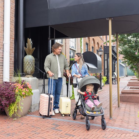 joie Buggy & Sportwagen Mydrift bis 22 kg belastbar mit Drift-Funktion, Knickschieber, Getränkehalter & Regenschutz - Fern