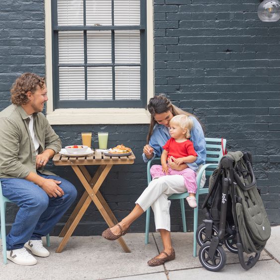 joie Buggy & Sportwagen Mydrift bis 22 kg belastbar mit Drift-Funktion, Knickschieber, Getränkehalter & Regenschutz - Fern