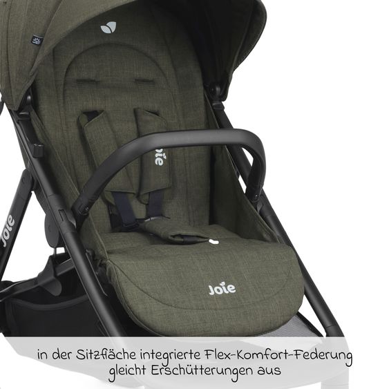 joie Buggy & Sportwagen Mydrift bis 22 kg belastbar mit Drift-Funktion, Knickschieber, Getränkehalter & Regenschutz - Fern