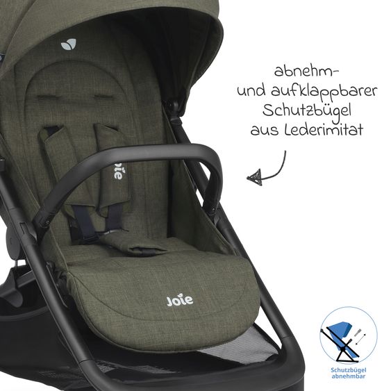 joie Buggy & Sportwagen Mydrift bis 22 kg belastbar mit Drift-Funktion, Knickschieber, Getränkehalter & Regenschutz - Fern
