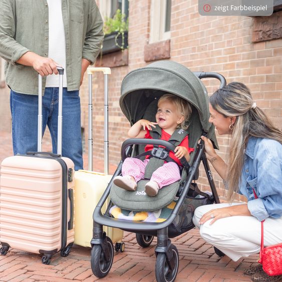 joie Buggy & Sportwagen Mydrift bis 22 kg belastbar mit Drift-Funktion, Knickschieber, Getränkehalter & Regenschutz - Raven