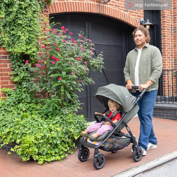 joie Buggy & Sportwagen Mydrift bis 22 kg belastbar mit Drift-Funktion, Knickschieber, Getränkehalter & Regenschutz - Raven