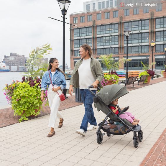 joie Buggy & Sportwagen Mydrift bis 22 kg belastbar mit Drift-Funktion, Knickschieber, Getränkehalter & Regenschutz - Raven