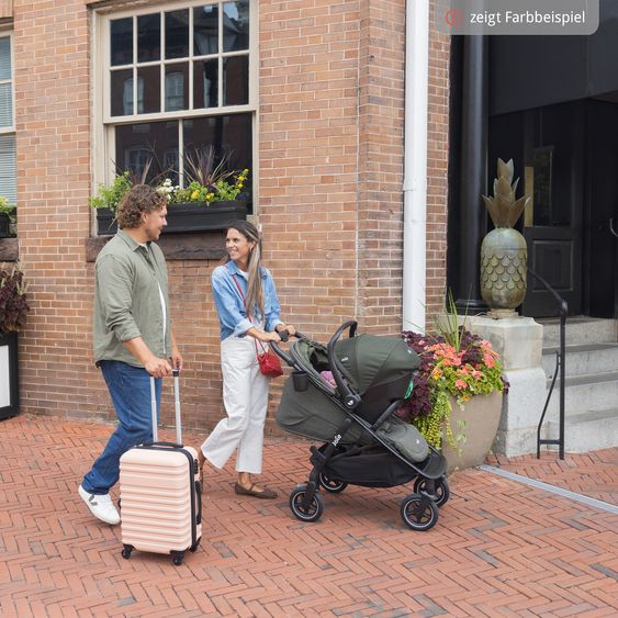 joie Buggy & Sportwagen Mydrift bis 22 kg belastbar mit Drift-Funktion, Knickschieber, Getränkehalter & Regenschutz - Raven