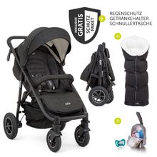Buggy & Sportwagen Mytrax Flex mit Komfort-Federung,Fußsack Therma bis 22 kg belastbar & XXL Zubehörpaket - Pavement