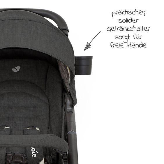 joie Buggy & Sportwagen Mytrax Flex mit Komfort-Federung,Fußsack Therma bis 22 kg belastbar & XXL Zubehörpaket - Pavement