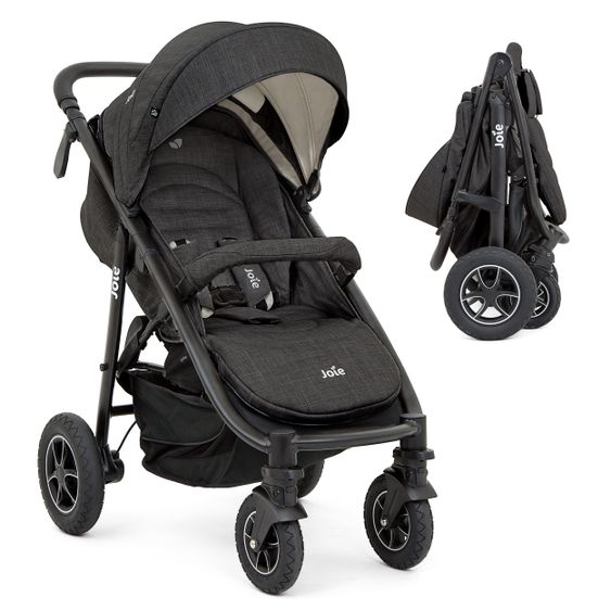 joie Buggy & Sportwagen Mytrax Flex mit Komfort-Federung,Fußsack Therma bis 22 kg belastbar & XXL Zubehörpaket - Pavement