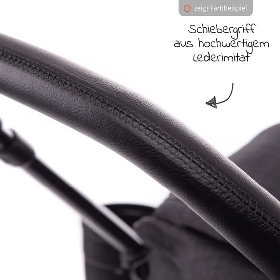 joie Buggy & Sportwagen Mytrax mit Luftreifen, Getränkehalter, Regenschutz, Fußsack & Handmuff - Gray Flannel