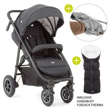 Buggy & Sportwagen Mytrax mit Luftreifen, Getränkehalter, Regenschutz, Fußsack & Handmuff - Pavement