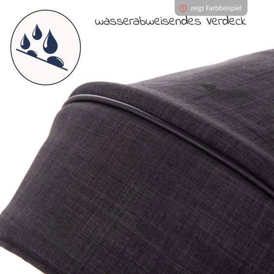joie Buggy & Sportwagen Mytrax mit Luftreifen, Getränkehalter, Regenschutz inkl. Fußsack Therma - Gray Flannel
