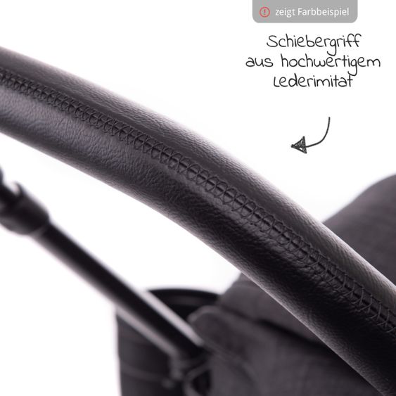 joie Buggy & Sportwagen Mytrax mit Luftreifen, Getränkehalter, Regenschutz inkl. Fußsack Therma - Gray Flannel