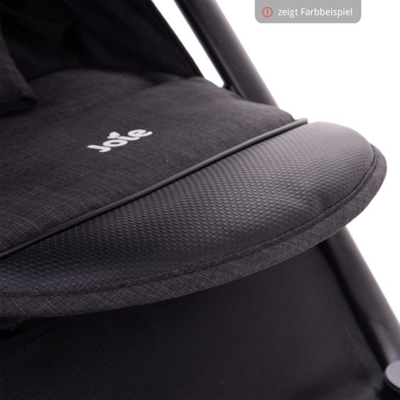 joie Buggy & Sportwagen Mytrax mit Luftreifen, Getränkehalter, Regenschutz inkl. Fußsack Therma - Gray Flannel