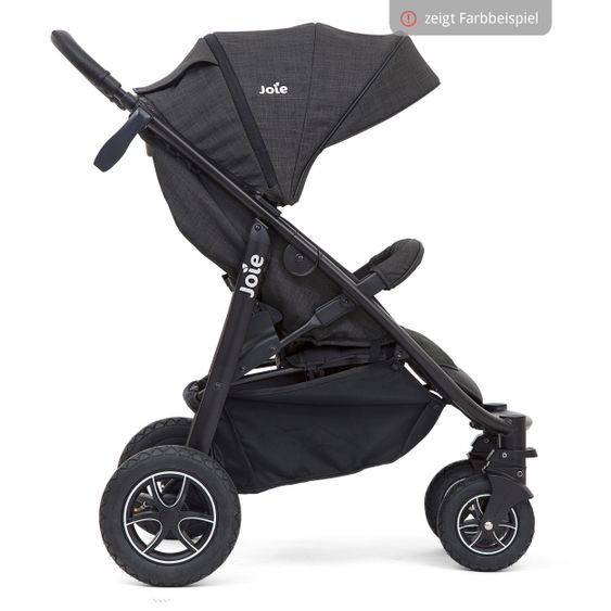 joie Buggy & Sportwagen Mytrax mit Luftreifen, Getränkehalter, Regenschutz inkl. Fußsack Therma - Gray Flannel