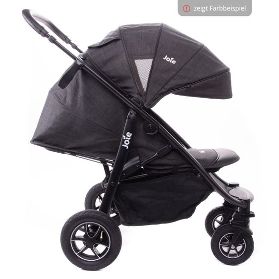 joie Buggy & Sportwagen Mytrax mit Luftreifen, Getränkehalter, Regenschutz inkl. Fußsack Therma - Gray Flannel
