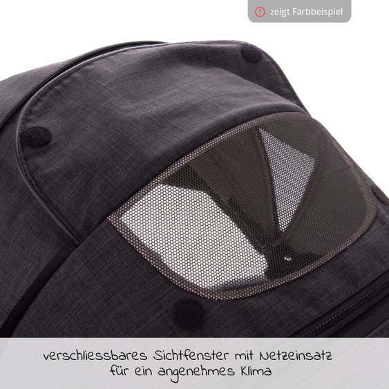 joie Buggy & Sportwagen Mytrax mit Luftreifen, Getränkehalter, Regenschutz inkl. Fußsack Therma - Gray Flannel