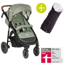Buggy & stroller Mytrax with pneumatic tires, cup holder, rain cover incl. footmuff Therma - Laurel
