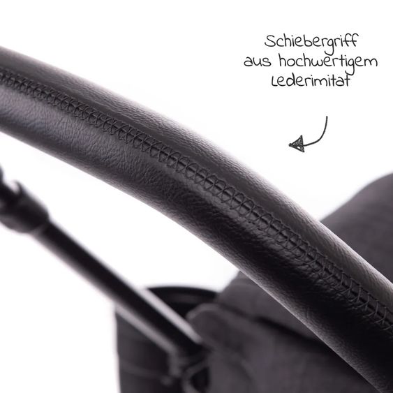 joie Buggy & Sportwagen Mytrax mit Luftreifen, Getränkehalter, Regenschutz inkl. Fußsack Therma - Pavement