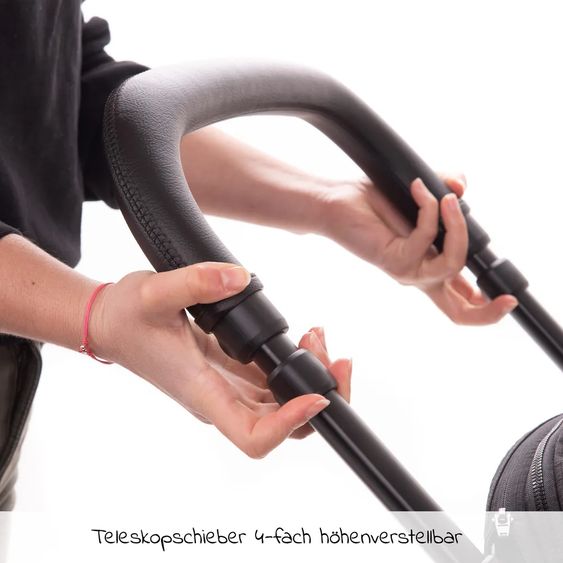 joie Buggy & Sportwagen Mytrax mit Luftreifen, Getränkehalter, Regenschutz inkl. Fußsack Therma - Pavement