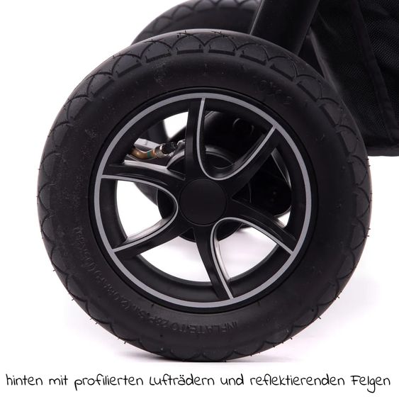 joie Buggy & Sportwagen Mytrax mit Luftreifen, Getränkehalter, Regenschutz inkl. Fußsack Therma - Pavement