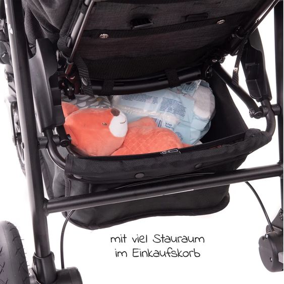 joie Buggy & Sportwagen Mytrax mit Luftreifen, Getränkehalter, Regenschutz inkl. Fußsack Therma - Pavement