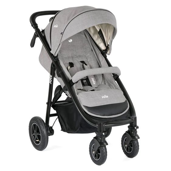 joie Buggy & Sportwagen Mytrax mit Luftreifen, Getränkehalter, Regenschutz & Insektenschutz - Gray Flannel